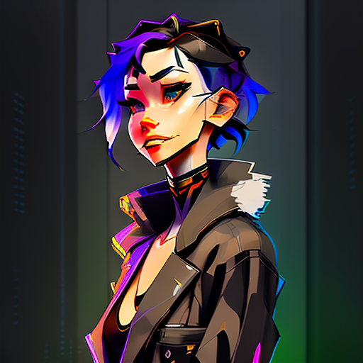 00069-3997577557-abstract illusionism full body portrait of a active, svelte, Nervous Retail Sales Associate woman, Refined, smug, with short bla.png